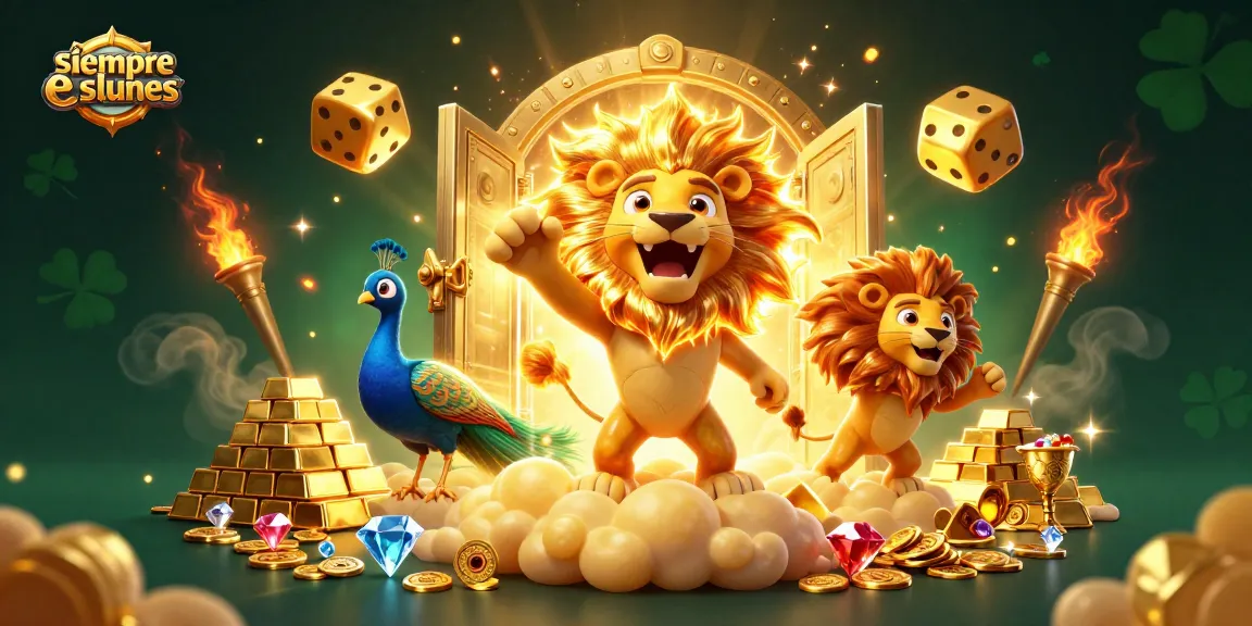 siempreeslunes invites players to join the vibrant gambling experience with a dazzling golden environment.
