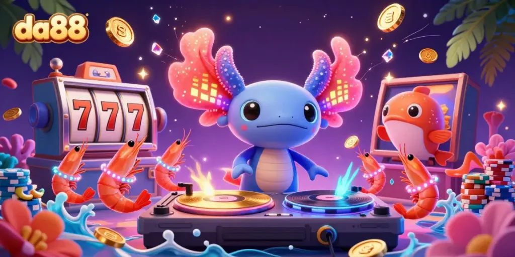 Experience the vibrant da88 casino atmosphere with dynamic characters and exciting game elements.
