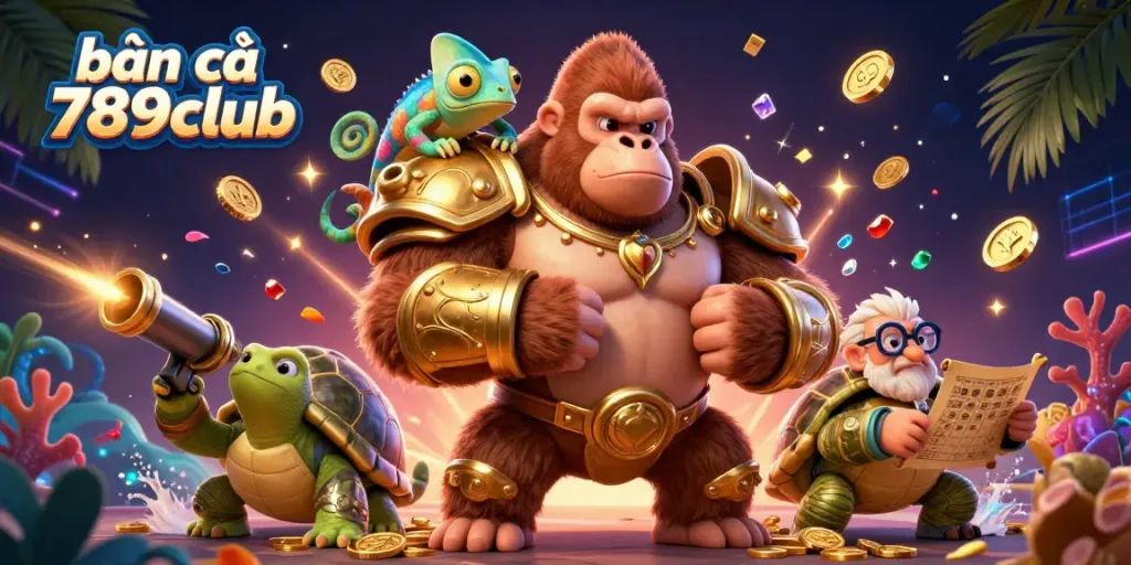 Experience the underwater action of bắn cá 789club with vibrant characters and dynamic game elements.