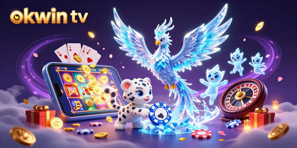 Experience the thrill of winning on okwin tv with vibrant visuals, featuring games and playful elements.