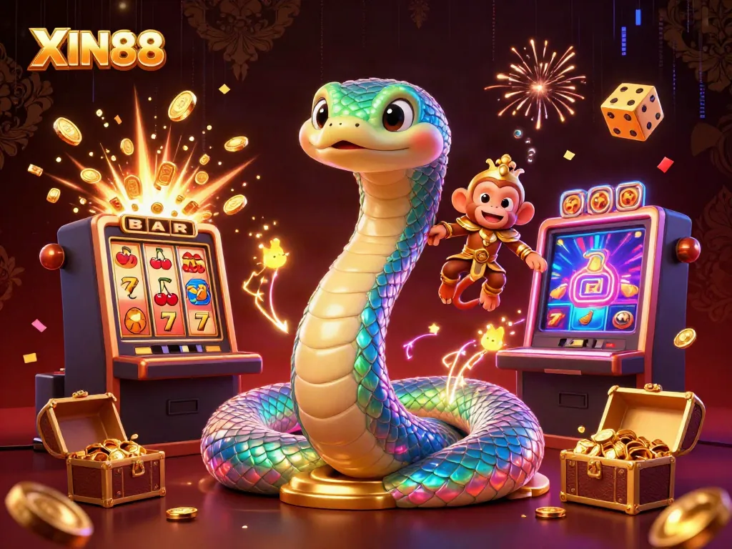 XIN88 captures the excitement of jackpot wins with vibrant, immersive 3D casino illustration.