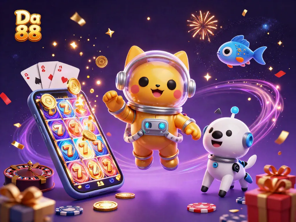 Experience thrilling moments at Da 88 with vibrant slot games, jackpot chances, and exciting gaming elements.