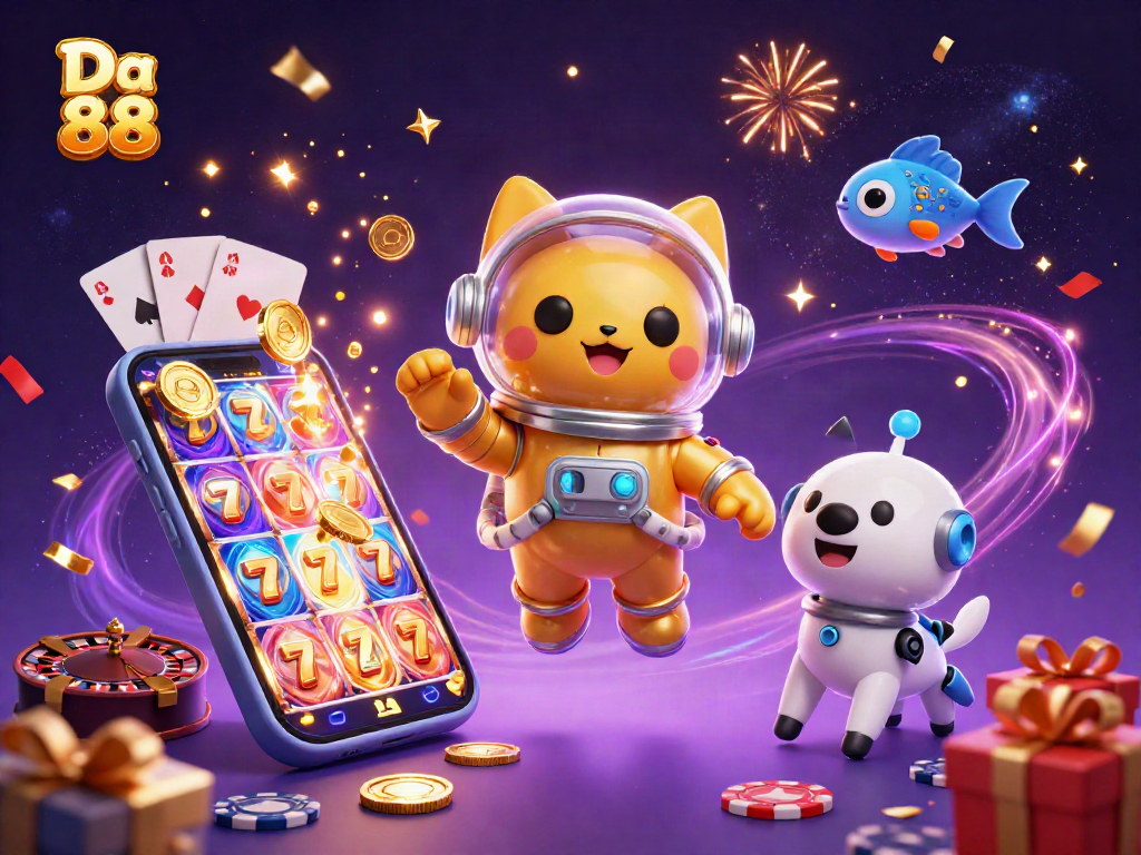Experience thrilling moments at Da 88 with vibrant slot games, jackpot chances, and exciting gaming elements.