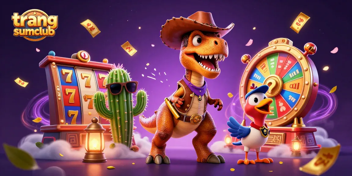 Engage in thrilling gaming adventures at trang sumclub with colorful slot machines and exciting characters.