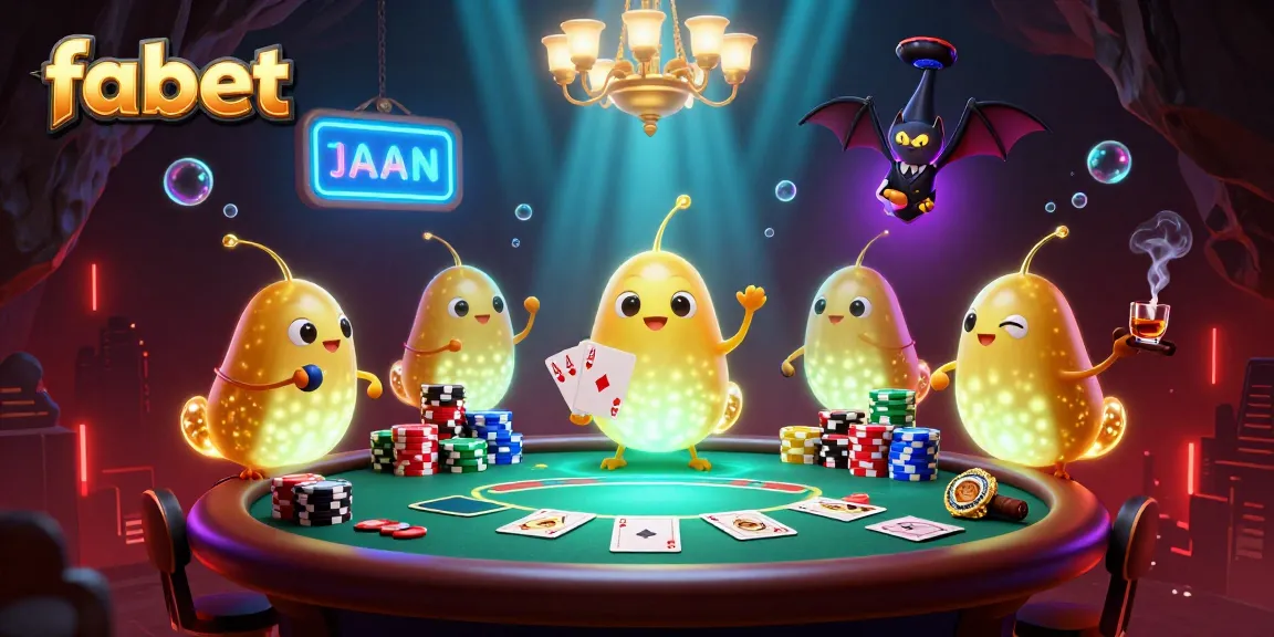 fabet's glowworms illuminate a vibrant cave casino scene filled with poker excitement