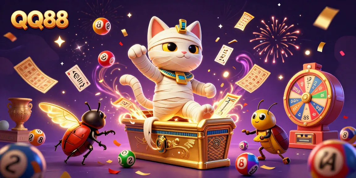 Engage with QQ88's thrilling gaming experience featuring dynamic giveaways and vibrant casino elements.